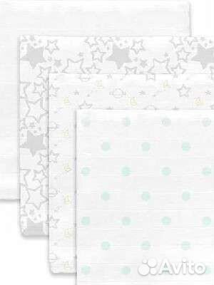 Фланелевые и муслиновые пеленки для новорожденных