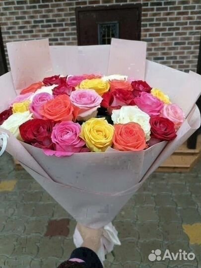 Цветы розы букет