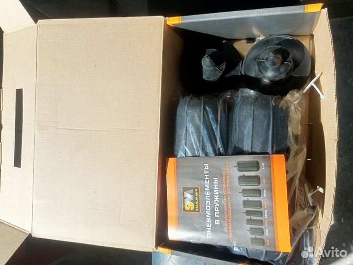 Пневмоподушка в пружину