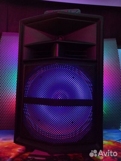 Большая мощная блютуз колонка 60 см