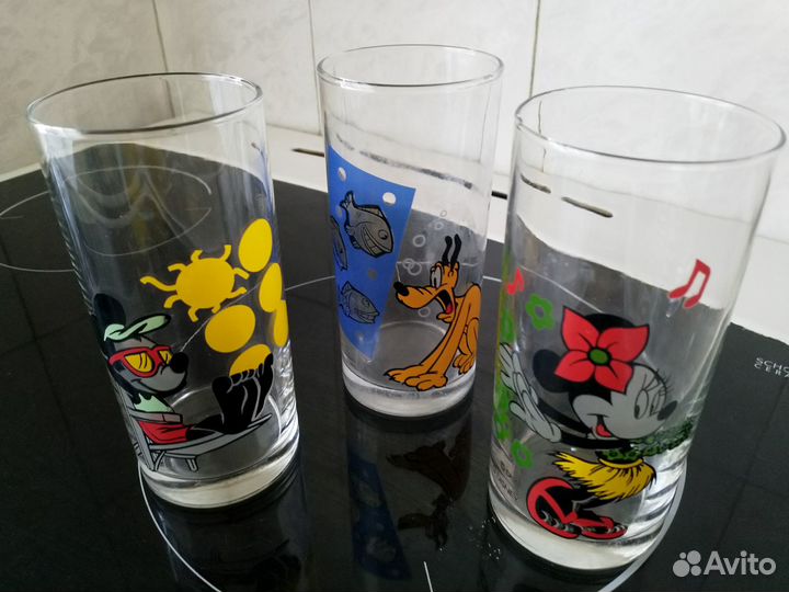 Стеклянные детские стаканы