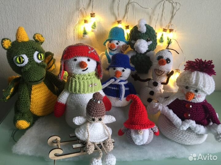 Вязаные игрушки ручной работы