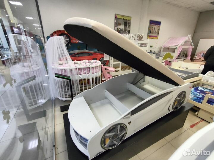 Кровать машина Ауди Манго Графит