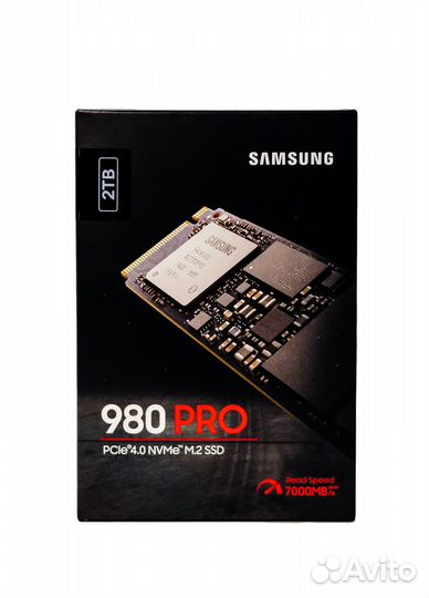 2 тб SSD M.2 накопитель Samsung 980 PRO (MZ-V8P2T0