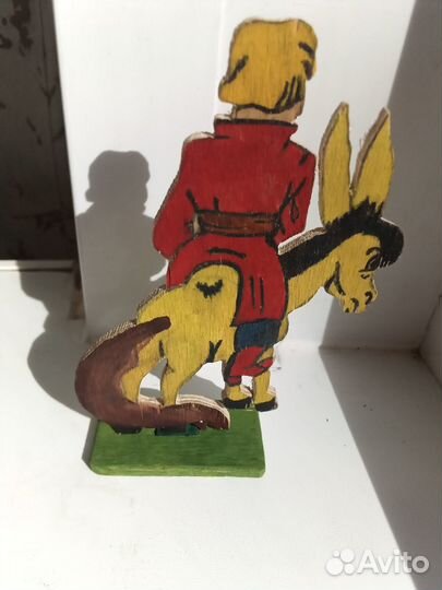 Фигурка конек Горбунок на подставке Фанера дерево
