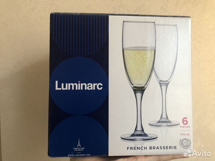 Набор бокалов для шампанского Luminarc 170мл 6шт