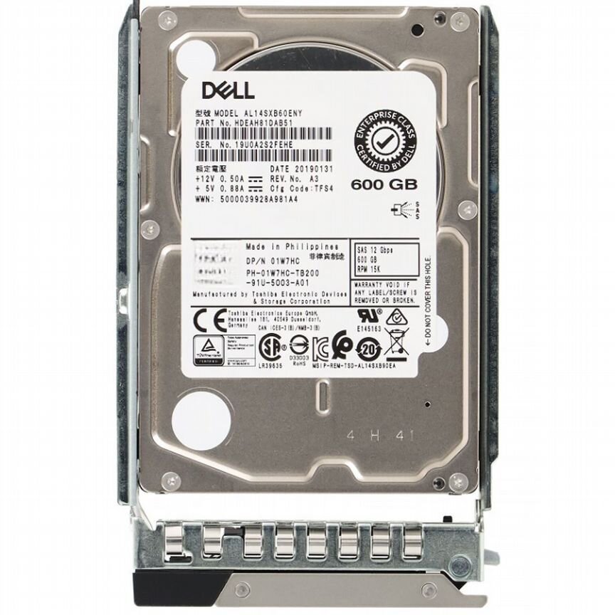 [400-APVQ] Жесткий Диск Dell 400-Apvq 400-Atin 600gb Sas 2,5"
