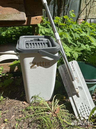 Швабра с ведром и отжимом zetter