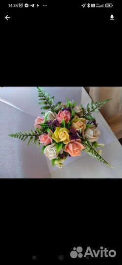 Мыльные цветы букет