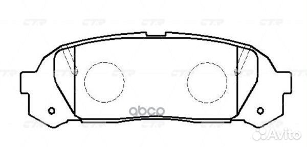 Старый номер CKT-141) Колодки тормозные GK1154