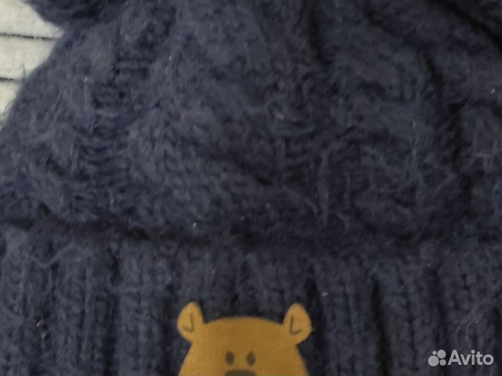 Комплект шапка и снуд на 2-4 года