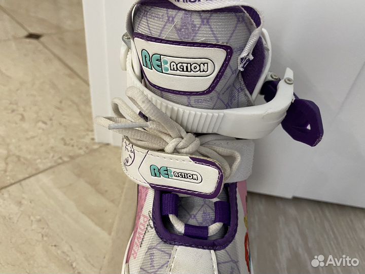 Ролики раздвижные + шлем + наколенники и т.д