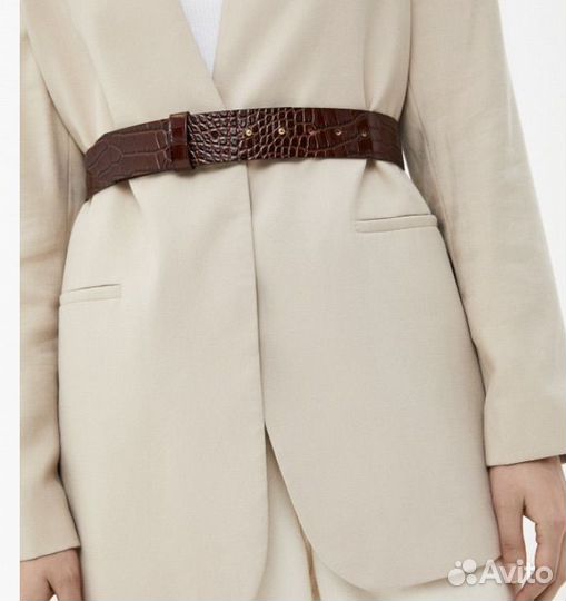 Ремень женский коричневый 75