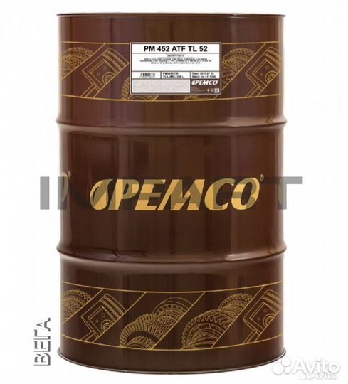Масло трансмиссионное pemco 452 ATF AG52 оптом