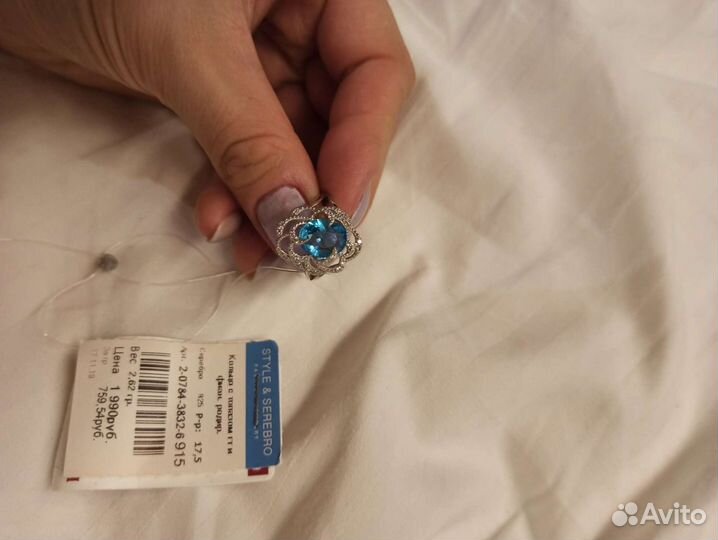 Серебряные украшения новые, с бирками