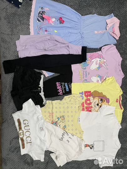 Детские вещи пакетом на девочку 98 104
