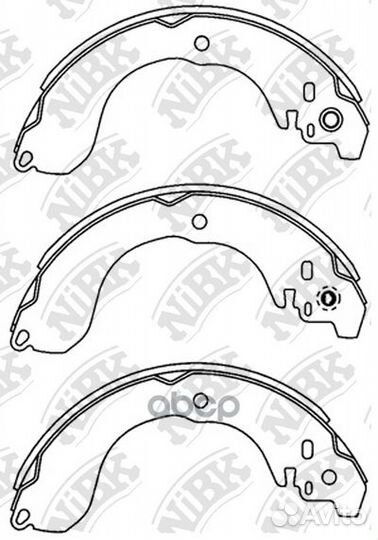 FN1264 nibk Колодки тормозные задние FN1264 NiBK
