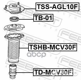 Опора амортизационной стойки перед прав/лев