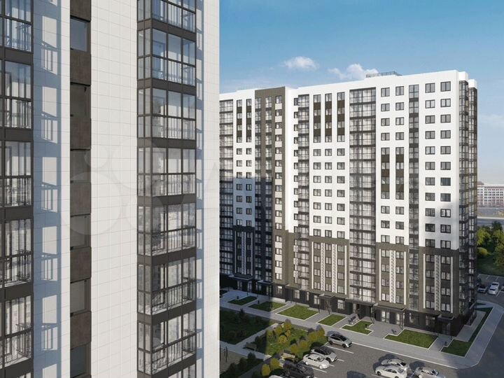 2-к. квартира, 56,6 м², 11/16 эт.