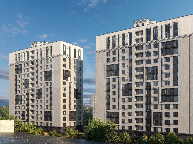 2-к. квартира, 55,2 м², 12/16 эт.