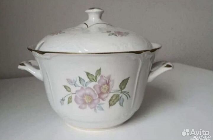 Супница фарфоровая СССР фз Чайка