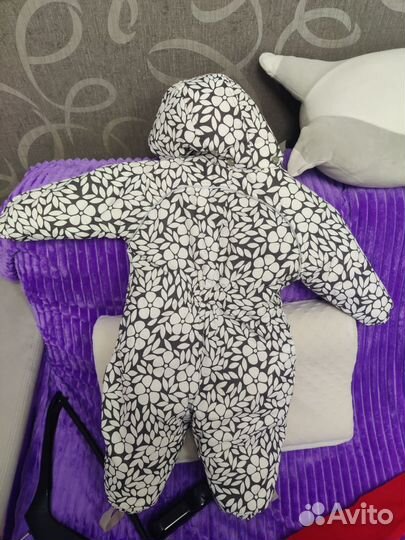 Зимний комбинезон для девочки 74 80