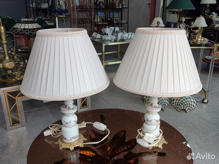 Пара винтажных светильников Sevres