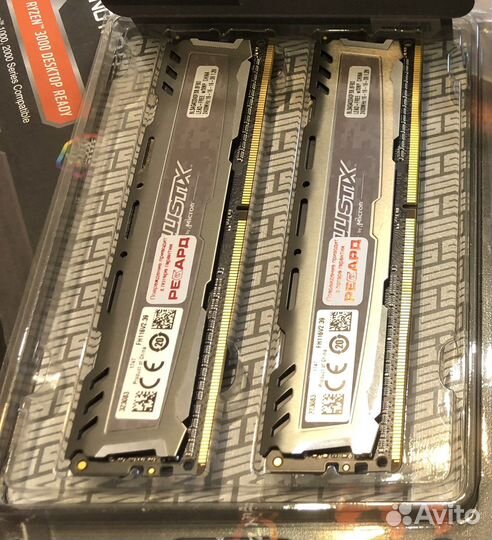 Оперативная память ddr4 8gb (2х4) ballistix