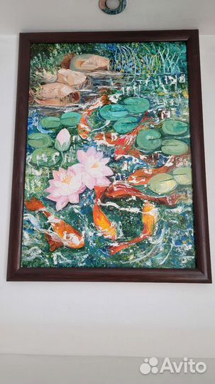 Картина маслом на холсте бу