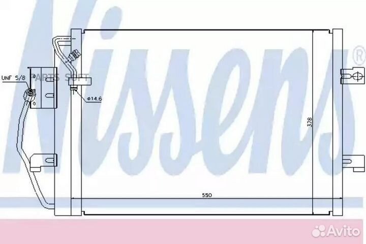 Радиатор кондиционера mercedes-benz A-series W168