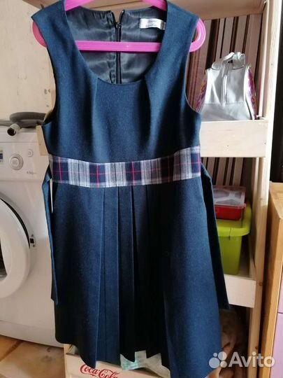 Сарафан школьный, рост 140