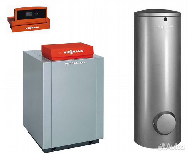 Газовый котел Vitogas 100-F+бойлером 200 л