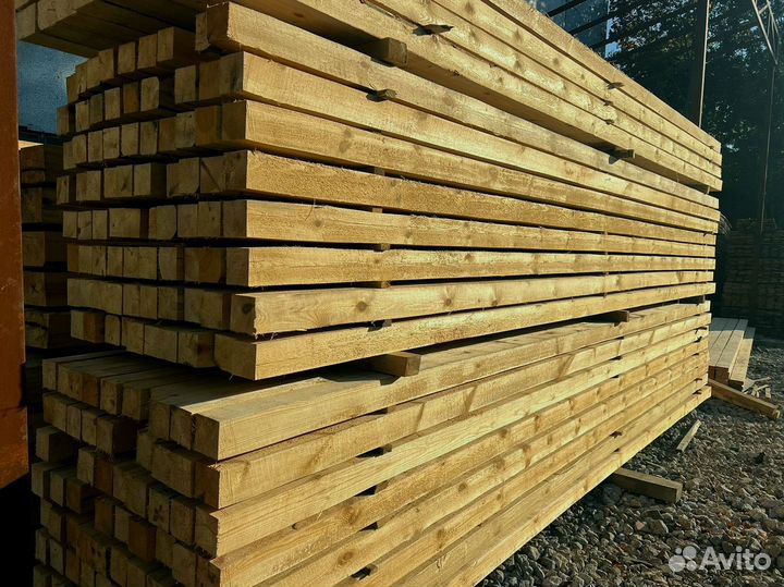 Брус обрезной 100х100х6000мм с доставкой