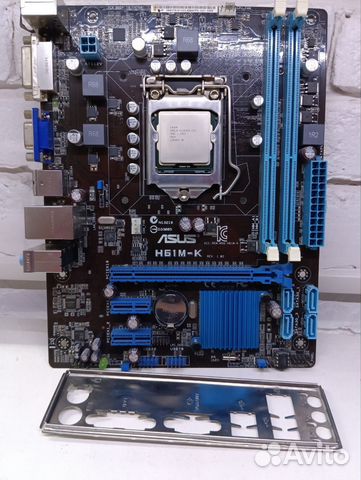 Мат. плата Asus H61M-K (1155) купить в Москве | Электроника | Авито