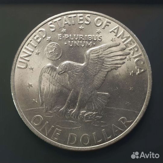 Доллар США 1972 года UNC Лунный доллар Эйзенхауэр