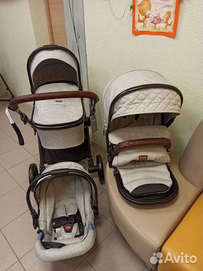 Новые коляски Nuovita Edel 3 в 1. Несколько расцве