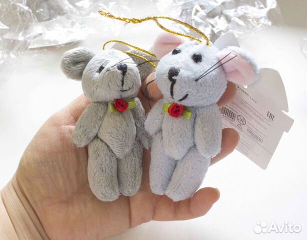 Игрушка подвеска мышка, новая