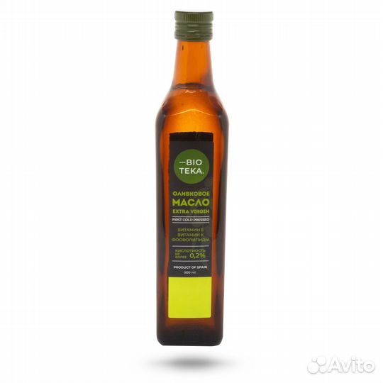 Масло оливковое Extra Virgin Organic Bioteka 500