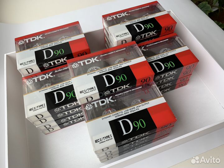 Аудиокассеты TDK D90, 1988, Original, запечатанные