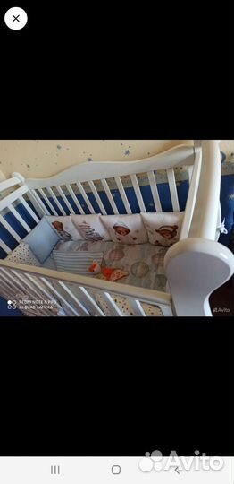 Бортики в кроватку и мобиль