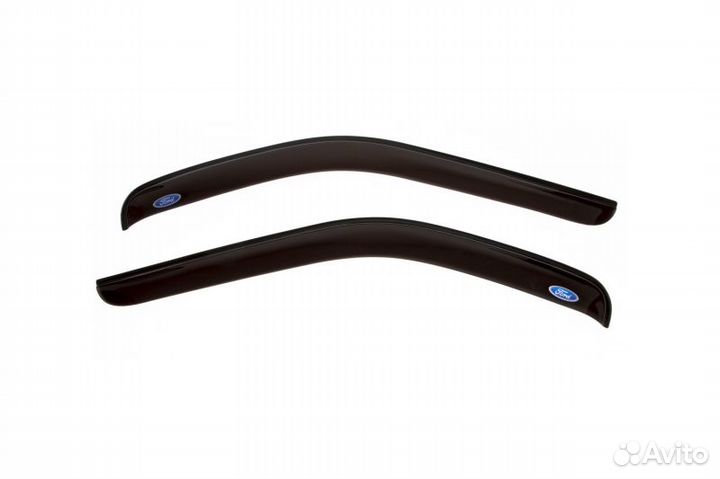 Дефлектор окон 2 шт. (накладной скотч 3м) ford tra