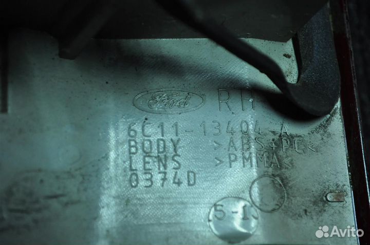 Фонарь задний правый ford Transit 6