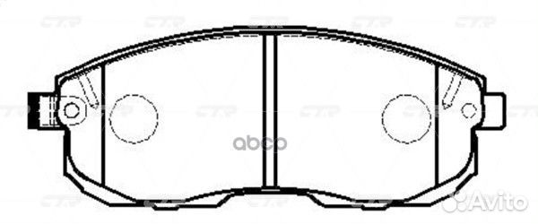 CKN-15 Колодки тормозные дисковые перед 1