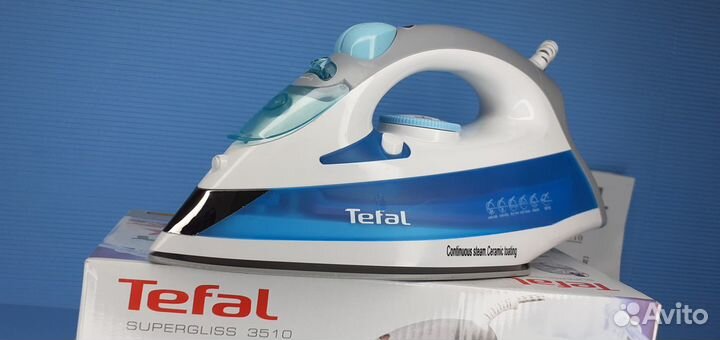 Новый утюг Tefal 2400вт Supergliss Металлокерамика