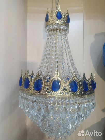 Бронзовая Хрустальная Люстра
