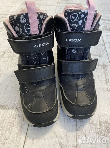Зимние ботинки geox 28 для девочки