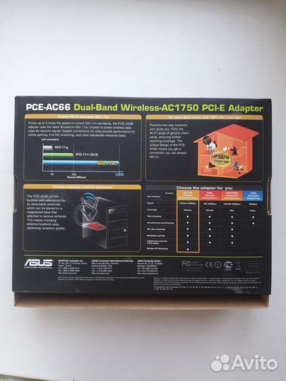 PCE-E Адаптер Asus PCE-AC66
