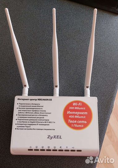 Wi-Fi роутер 300 Мбит zyxel NBG460N EE