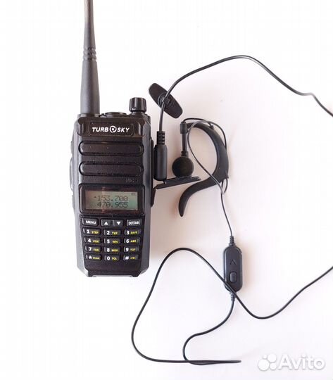 Рация Turbosky T2, VHF/UHF, 5 Вт, с гарнитурой