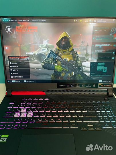 Ноутбук asus rog strix 17 RTX 3050 Ti + подарки
